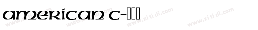 American c字体转换
